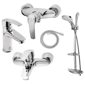 ست کامل 5 عددی شیرالات قهرمان مدل بهادر با رنگ کروم