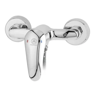 شیر سرویس بهداشتی قهرمان مدل زوبین با بدنه برنجی و آبکاری کروم