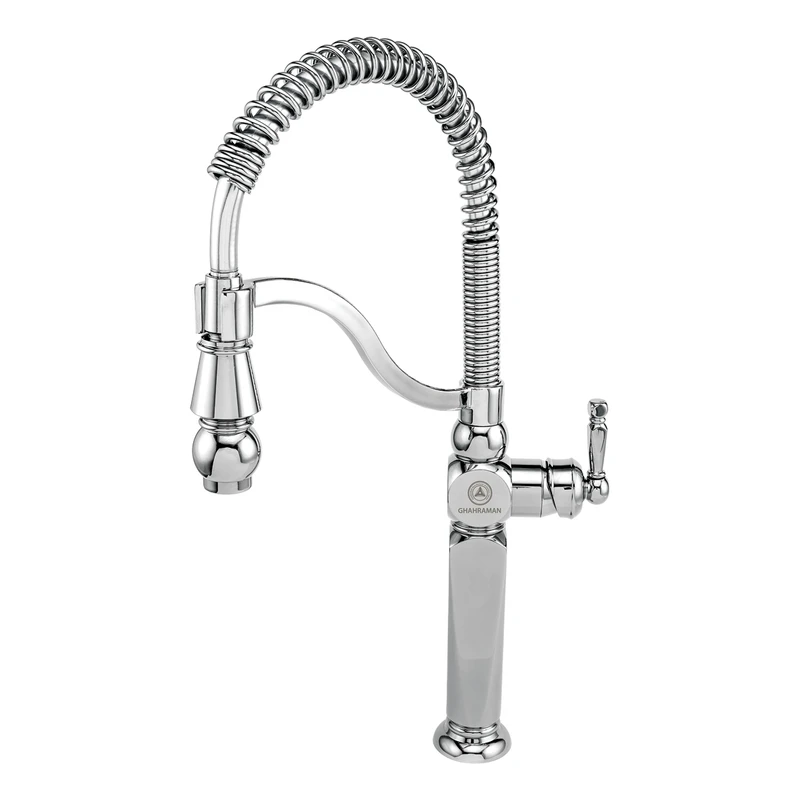 نمای نزدیک از جزئیات و حکاکی های شیر آشپزخانه ارس قهرمان