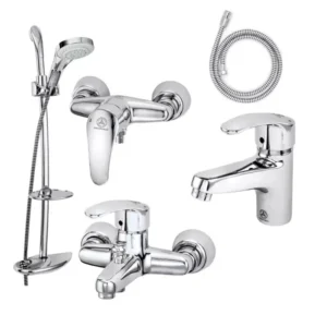 ست کامل شیرآلات بهداشتی قهرمان مدل اسپانیایی - مجموعه 5 عددی