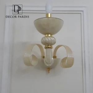 چراغ آویز کرم شامپاینی