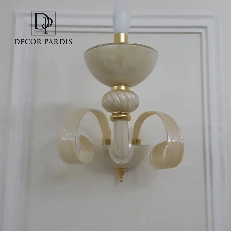 چراغ آویز کرم شامپاینی