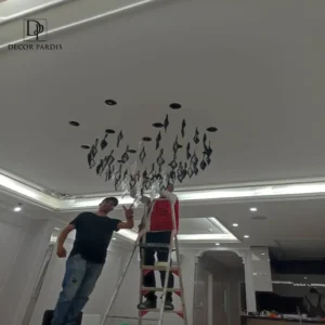 لوستر دست ساز مشکی