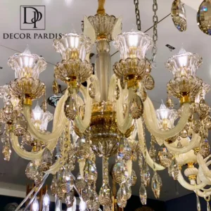 لوستر شیک مورانو رنگ شامپاینی