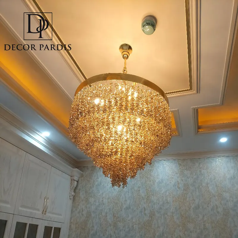 لوستر گنبدی زیبا روشن