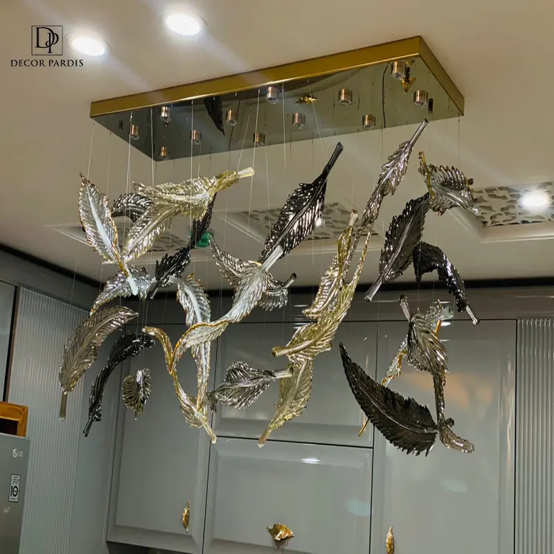 نمای پرسوزنی لوستر دست ساز