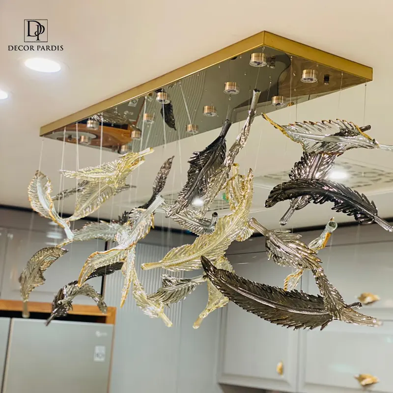 جزئیات لوستر پر سوزنی هالوژنی