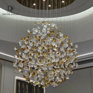 تصویر لوستر سنگی آویز در دکوراسیون