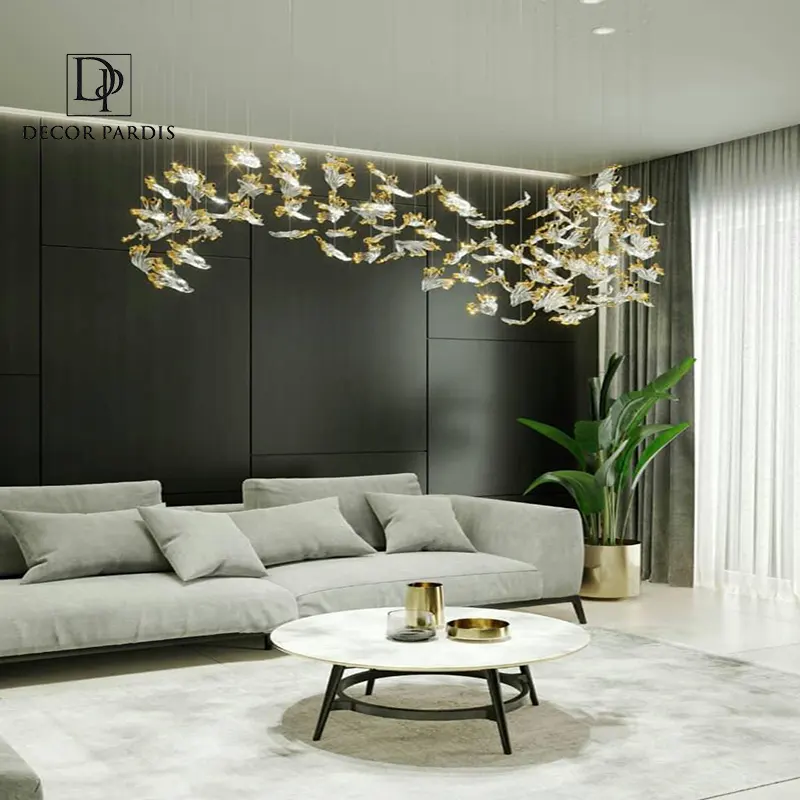 لوستر دست ساز عروس پروانه مدل کلاسیک با پروانههای ظریف