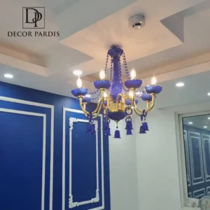 لوستر شاخه بلوری