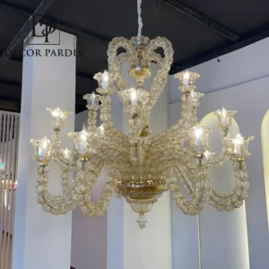 لوستر کریستالی قلبی مورانو