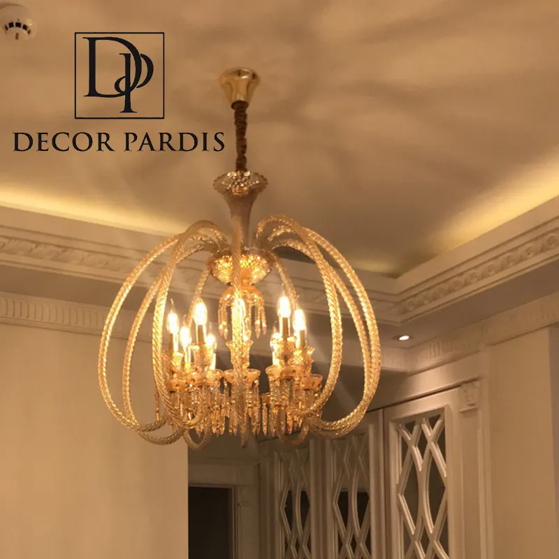 لوستر باکارات بسکت در پذیرایی