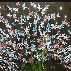 لوستر فانتزی برگ پاییزی رنگی