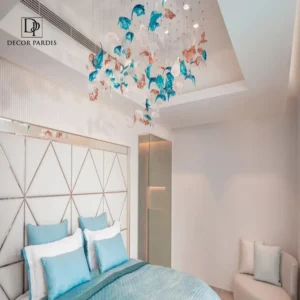 لوستر دست ساز کینگ مدل رنگی با طراحی لوکس و رنگارنگ