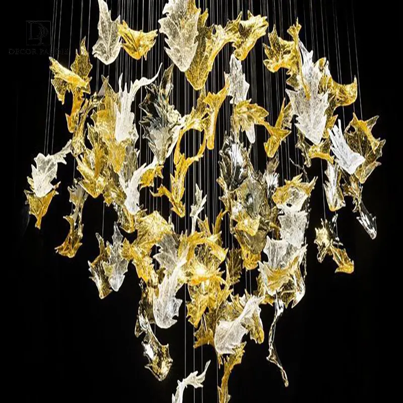 لوستر دست ساز برگ پاییزی