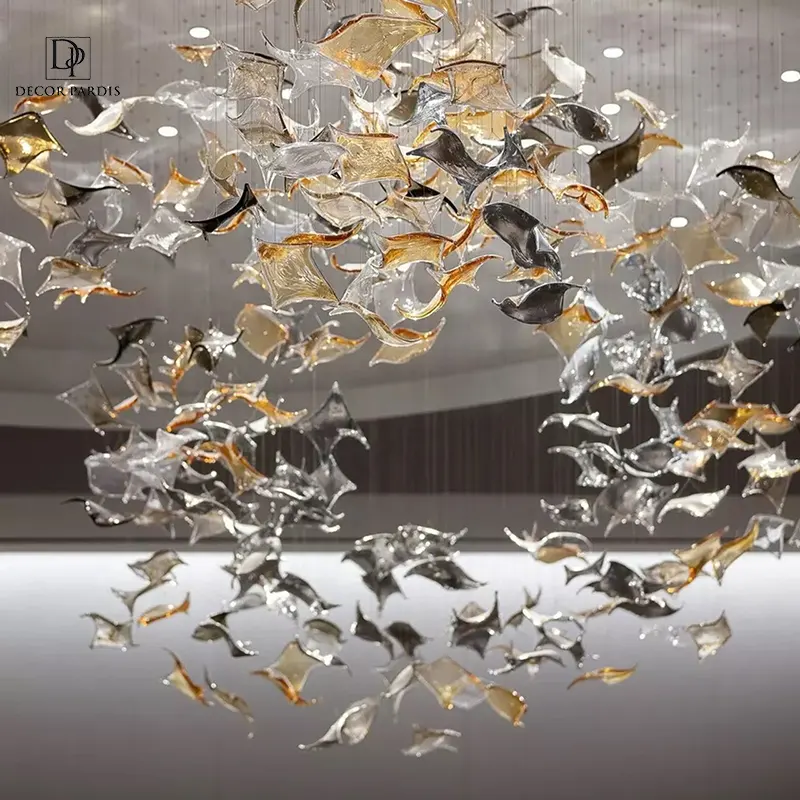 لوستر مدرن مدل آینهای دم ماهی