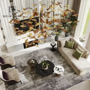 لوستر دست ساز پر سوزنی مدل کریستالی