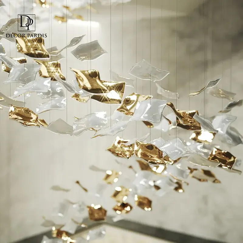 لوستر دست ساز مدل دم ماهی