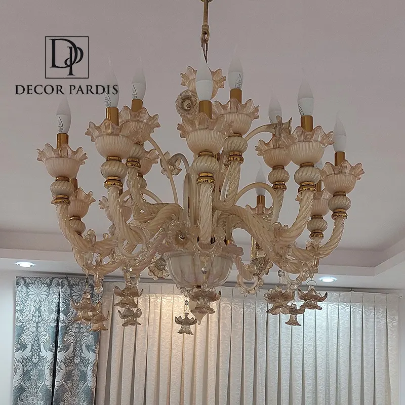 لوستر مورانو رنگ کرم