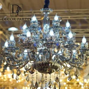 لوستر مورانو مدل الیس با نور روشن