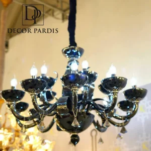 لوستر سقفی مشکی مورانو