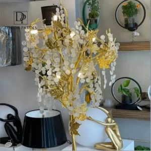 لوستر شیک و لوکس مدل پولکی در سالن پذیرایی