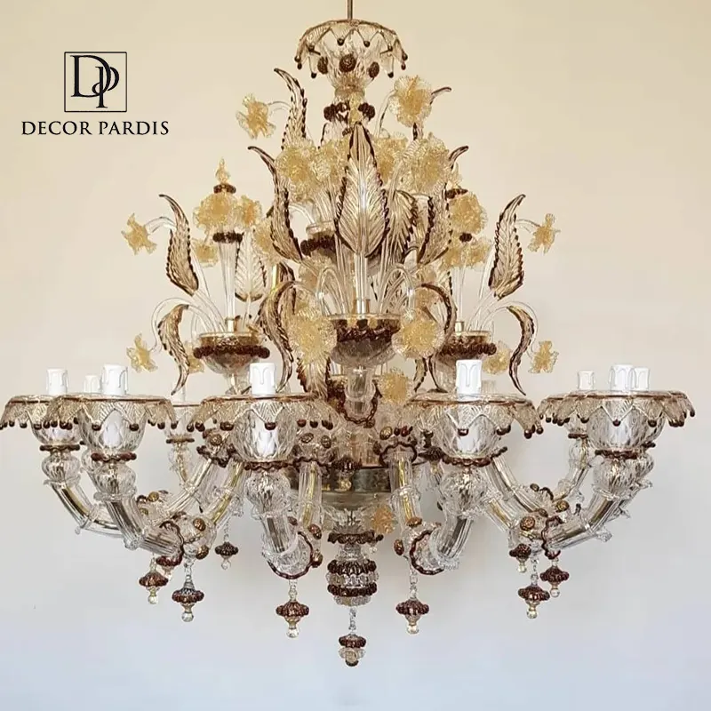 لوستر دست ساز مورانی مدل آنتیک