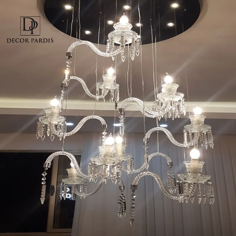 لوستر دست ساز مورانو مدل طبقاتی