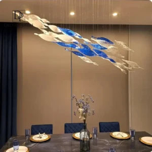 نور انعکاس‌دهنده و جلوه پویا لوستر دم ماهی موجی