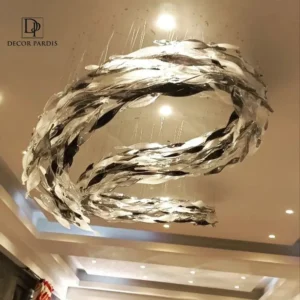 لوستر دست ساز دم ماهی مدل هلال با طراحی هلالی