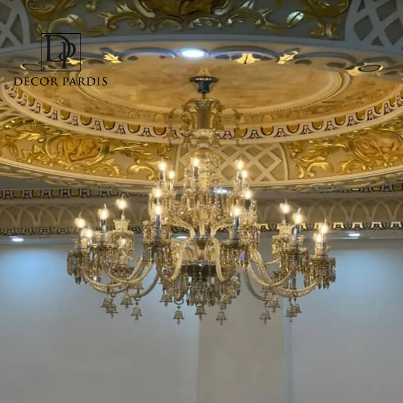 لوستر دست ساز مورانو مدل شمع آرا