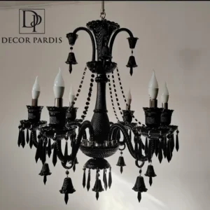 لوستر زنیت باکارات با طراحی مدرن در سالن پذیرایی مجلل