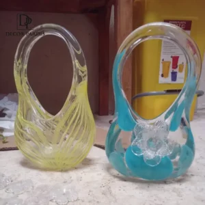 ظروف دست ساز شیشه ای