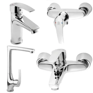 ست شیرآلات بهداشتی قهرمان مدل بهادر - شیر توالت و روشویی