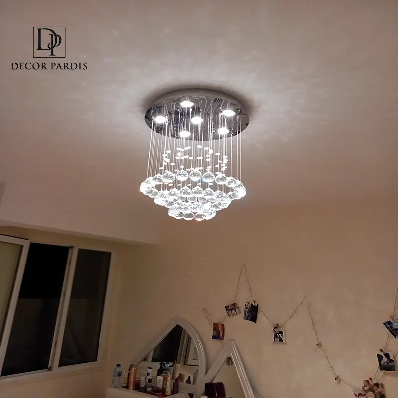 جلوه نورپردازی طبقاتی لوستر سنگی