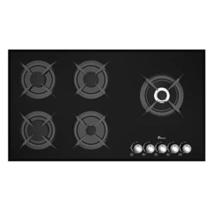 اجاق گاز صفحه‌ای بیمکث مدل 0059 پنج شعله شیشه‌ای