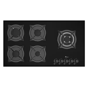 اجاق گاز صفحه‌ای بیمکث مدل 5097 استیل 5 شعله