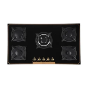 اجاق گاز صفحه‌ای پنج شعله بیمکث مدل 5087 نمای بالا