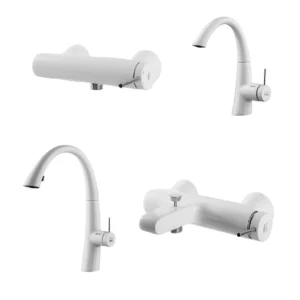 ست شیرآلات کی دبلیو سی مدل ZOE مجموعه چهار عددی