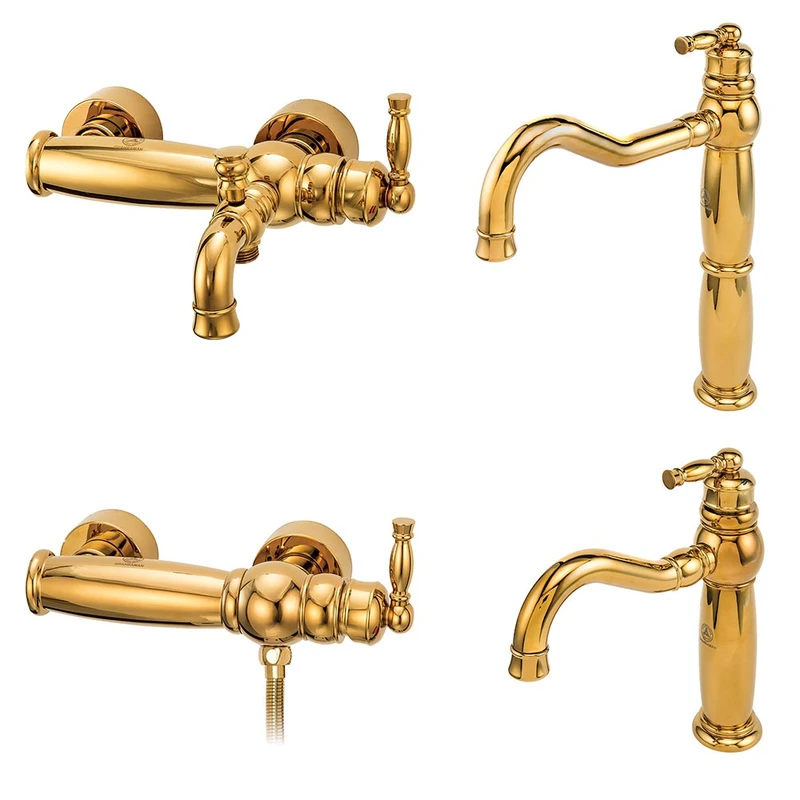 ست شیرآلات شیرآلات بهداشتی قهرمان مدل آنتیک