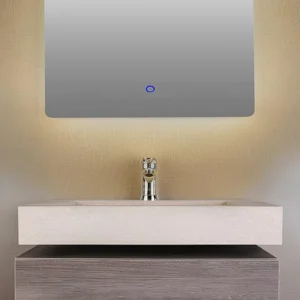 روشویی کابینتی سرامیکی موکتی مدل 50 با آینه بک‌لایت هوشمند