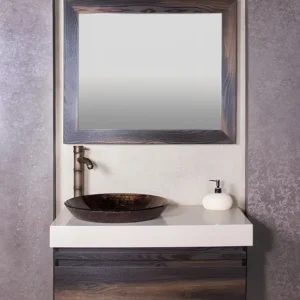 روشویی کابینتی کورین با کاسه شیشه‌ای