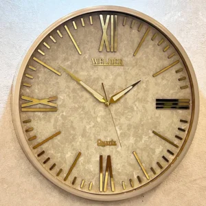 ساعت دیواری لوکس طلایی