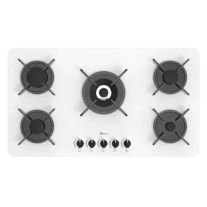 اجاق گاز توکار شیشه‌ای پنج شعله بیمکث مدل 5091