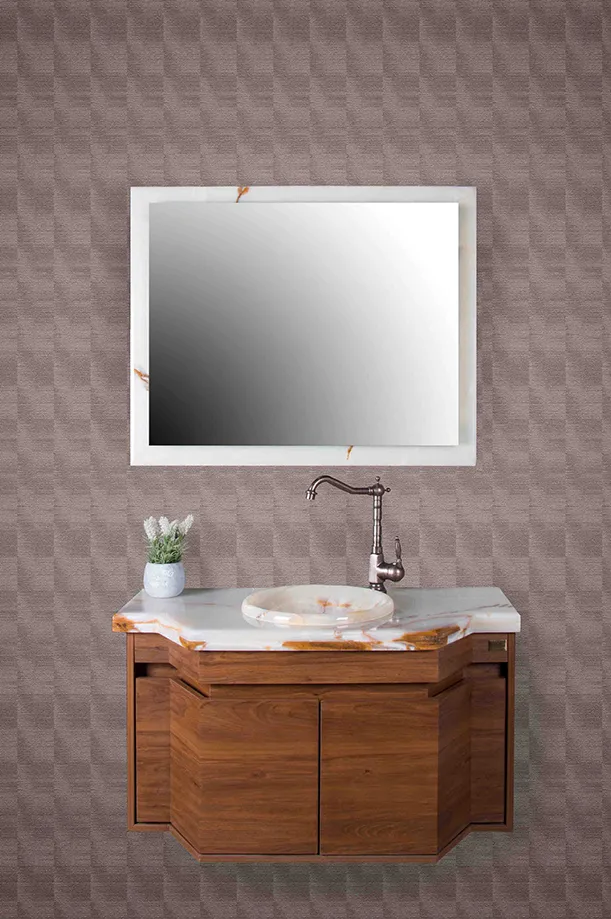 روشویی کابینتی مرمر پله دار کد 75