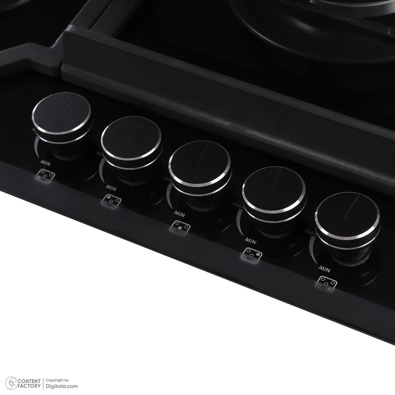 اجاق گاز صفحهای پنج شعله بیمکث مدل 2202