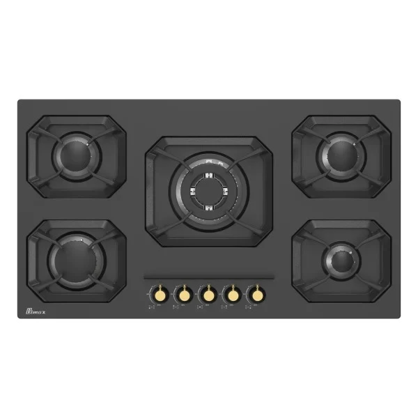 اجاق گاز صفحهای پنج شعله بیمکث مدل 2302