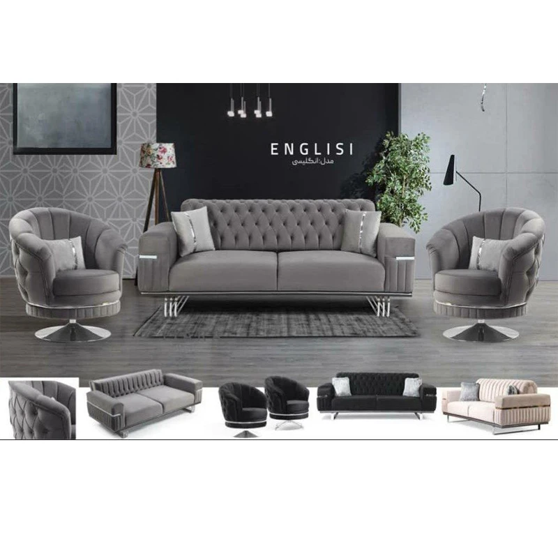 مبل راحتی تختخوابشو 8 نفره مدل چستر انگلیسی