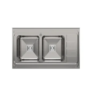 طراحی مدرن و مقاوم سینک استیل بیمکث مدل 939