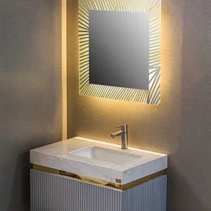 روشویی کابینتی مدرن ترکیب سنگ و PVC